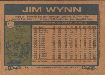 2001 Topps Archives #117 Jim Wynn Back