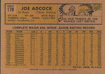 2001 Topps Archives #127 Joe Adcock Back