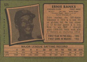 2001 Topps Archives #129 Ernie Banks Back