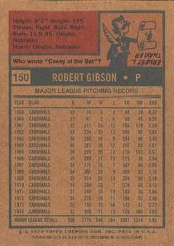 2001 Topps Archives #137 Bob Gibson Back