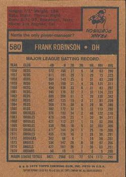 2001 Topps Archives #139 Frank Robinson Back