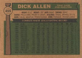 2001 Topps Archives #147 Dick Allen Back