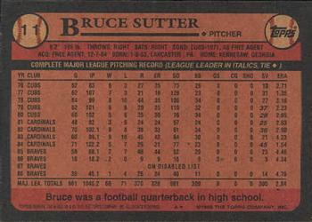 2001 Topps Archives #184 Bruce Sutter Back
