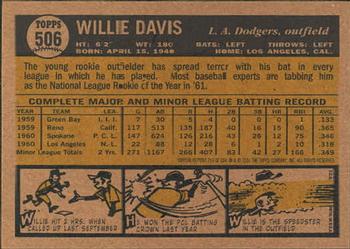 2001 Topps Archives #259 Willie Davis Back