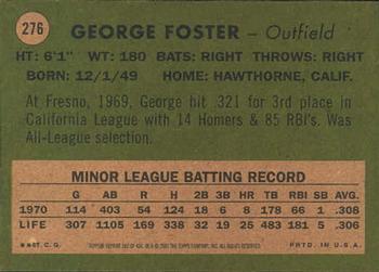 2001 Topps Archives #287 George Foster Back