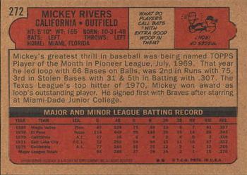 2001 Topps Archives #291 Mickey Rivers Back