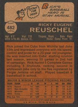 2001 Topps Archives #293 Rick Reuschel Back
