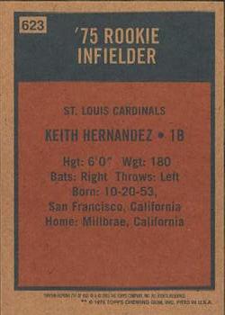 2001 Topps Archives #297 Keith Hernandez Back