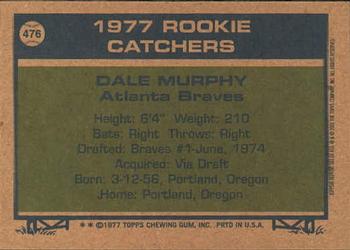 2001 Topps Archives #303 Dale Murphy Back