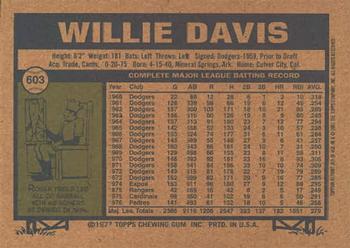 2001 Topps Archives #369 Willie Davis Back