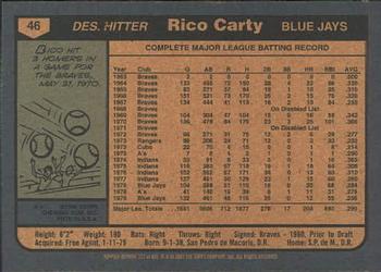 2001 Topps Archives #377 Rico Carty Back