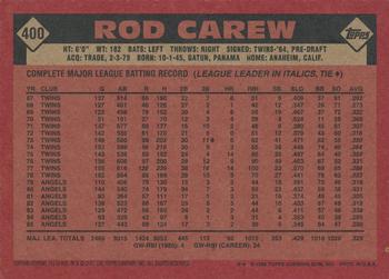 2001 Topps Archives #151 Rod Carew Back