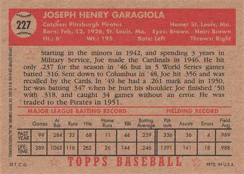 2001 Topps Archives #228 Joe Garagiola Back