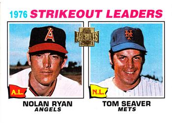 2001 Topps Archives #435 Strikeout Leaders (Nolan Ryan / Tom Seaver) Front
