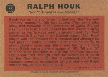 2001 Topps Archives #427 Ralph Houk Back