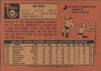 2001 Topps Archives #61 Joe Rudi Back