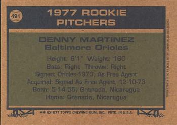 2001 Topps Archives #78 Dennis Martinez Back