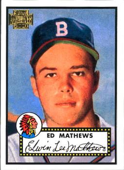 2001 Topps Archives #8 Ed Mathews Front