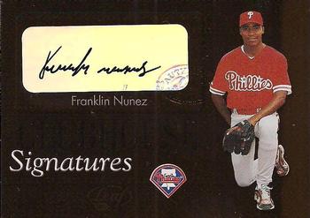 2003 Leaf - Clubhouse Signatures Bronze #2 Franklin Nunez Front