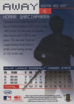 2003 Leaf - Away #6 Nomar Garciaparra Back