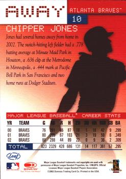 2003 Leaf - Away #10 Chipper Jones Back