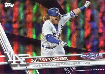 2017 Topps Opening Day - Purple Foil #4 Justin Turner Front