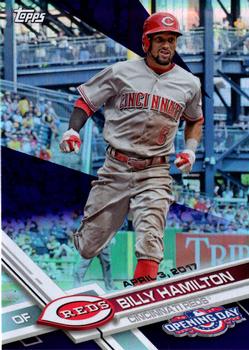 2017 Topps Opening Day - Purple Foil #199 Billy Hamilton Front
