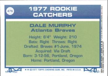2001 Topps Archives Reserve #18 Dale Murphy Back