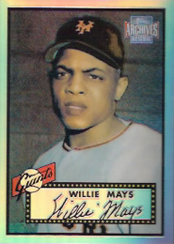 2001 Topps Archives Reserve #91 Willie Mays Front