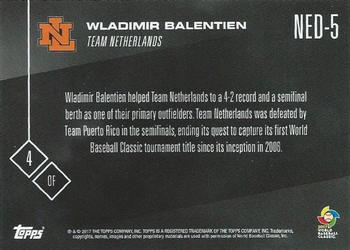 2017 Topps Now World Baseball Classic Team Netherlands #NED-5 Wladimir Balentien Back