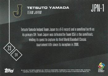 2017 Topps Now World Baseball Classic Team Japan #JPN-1 Tetsuto Yamada Back