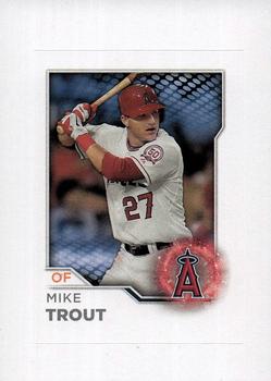 2017 Topps Opening Day - MLB Stickers Collection Stars #2 Mike Trout Front