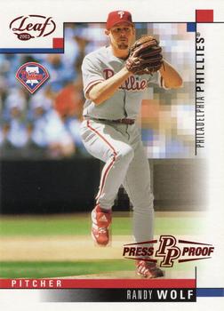 2003 Leaf - Press Proofs Red #216 Randy Wolf Front