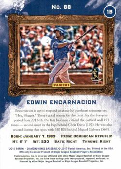 2017 Panini Diamond Kings - Framed Brown #88 Edwin Encarnacion Back