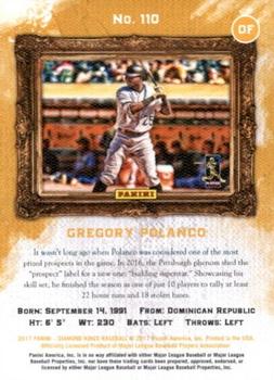 2017 Panini Diamond Kings - Framed Brown #110 Gregory Polanco Back