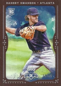 2017 Panini Diamond Kings - Framed Brown #129 Dansby Swanson Front