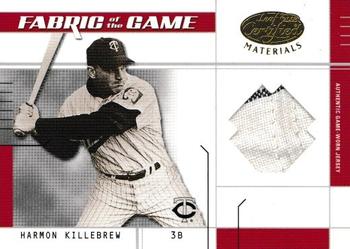 2003 Leaf Certified Materials - Fabric of the Game Base #FG-7 Harmon Killebrew Front