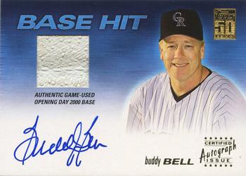 2001 Topps - Base Hit Autograph Relics #BH24 Buddy Bell Front
