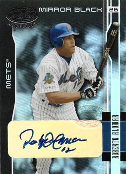 2003 Leaf Certified Materials - Mirror Black Autographs #114 Roberto Alomar Front