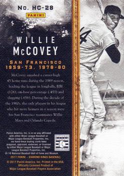 2017 Panini Diamond Kings - Heritage Collection #HC-28 Willie McCovey Back