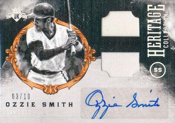 2017 Panini Diamond Kings - Heritage Collection Material Signatures #HCMS-OS Ozzie Smith Front