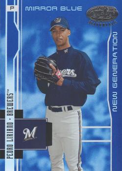 2003 Leaf Certified Materials - Mirror Blue #215 Pedro Liriano Front