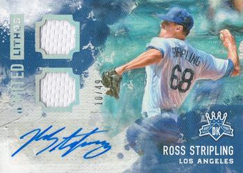 2017 Panini Diamond Kings - Limited Lithos Dual Relic Autograph #LL-RO Ross Stripling Front