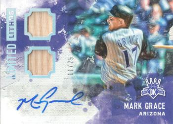 2017 Panini Diamond Kings - Limited Lithos Dual Relic Autograph #LL-MG Mark Grace Front