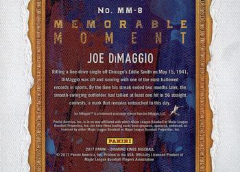 2017 Panini Diamond Kings - Memorable Moment #MM-8 Joe DiMaggio Back