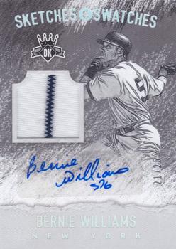 2017 Panini Diamond Kings - Sketches and Swatches #SS-BW Bernie Williams Front