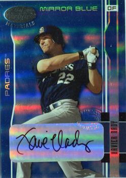 2003 Leaf Certified Materials - Mirror Blue Autographs #158 Xavier Nady Front