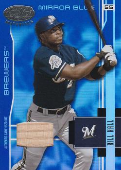 2003 Leaf Certified Materials - Mirror Blue Materials #98 Bill Hall Front