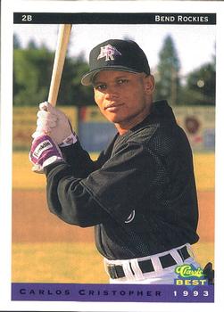 1993 Classic Best Bend Rockies #6 Carlos Cristopher Front