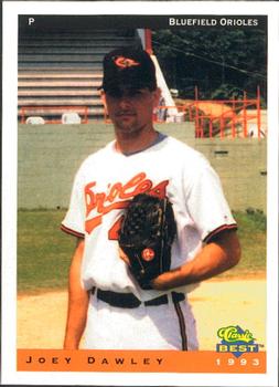 1993 Classic Best Bluefield Orioles #11 Joey Dawley Front